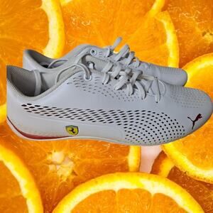 Puma Men's White-Red Scuderia Ferrari Drift‎ Cat 5 Ultra II Sneakers Size 10